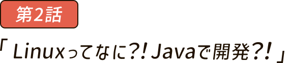 Linuxってなに？！Javaで開発？！